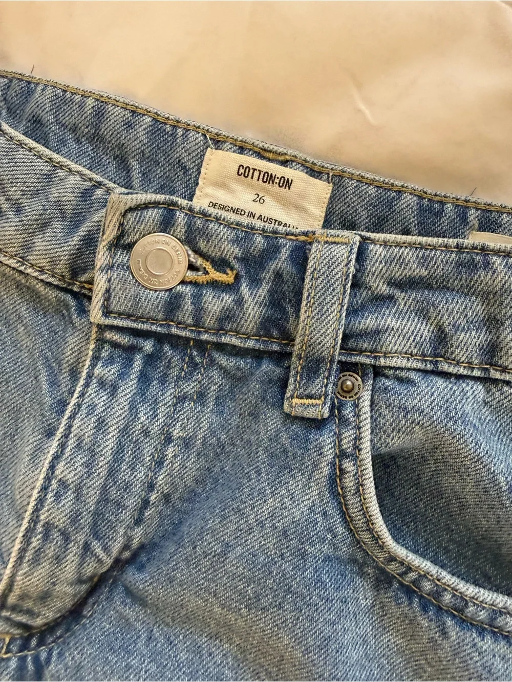 Cotton On bermunda Denim long Shorts size 26